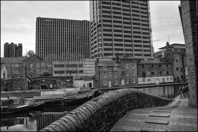 black and white photograph of Birmingham taken in 2008
